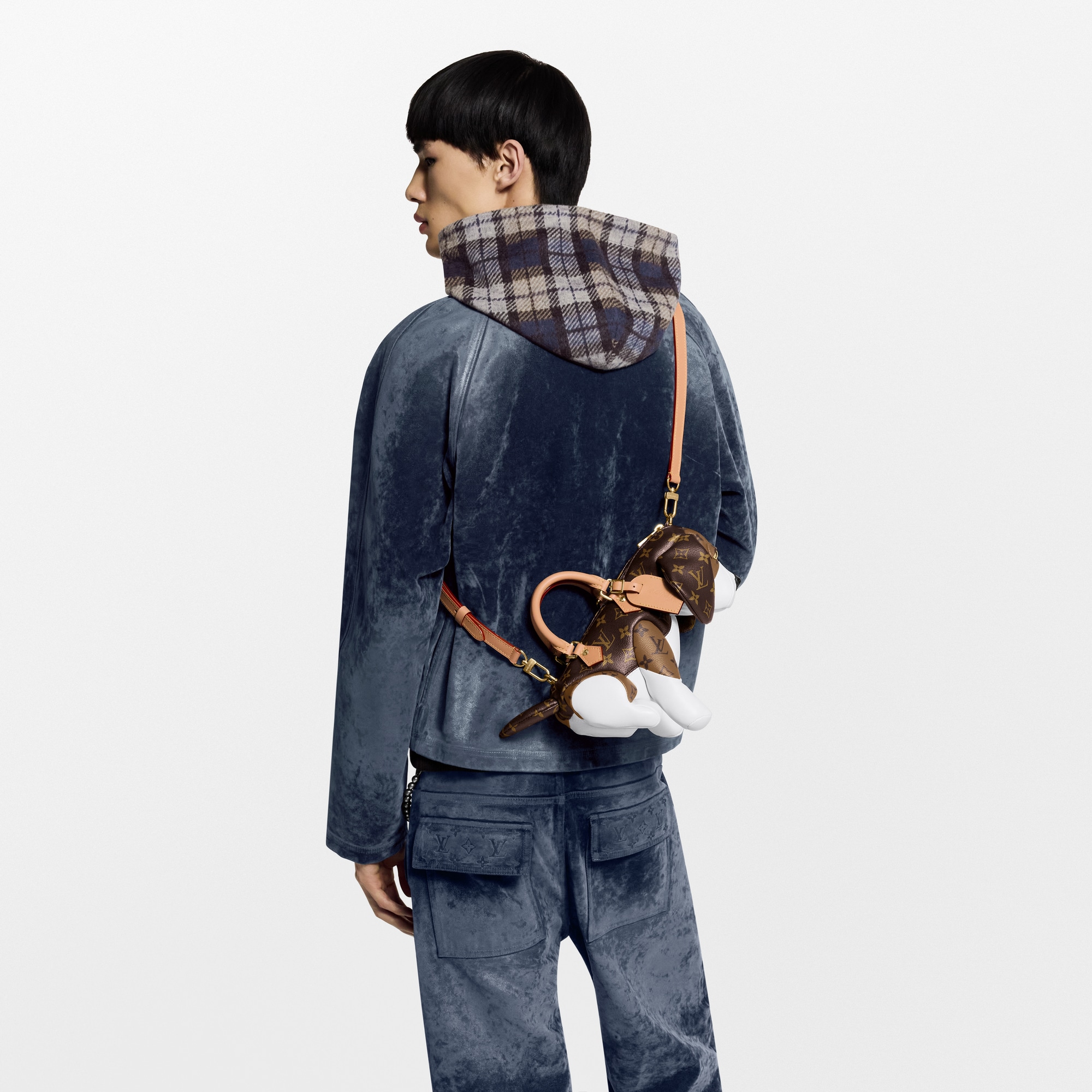 Monogram Faded Plaid Hoodie - Ready-to-Wear | LOUIS VUITTON